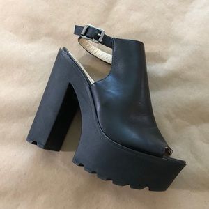 Italian Peep Toe Pumps
